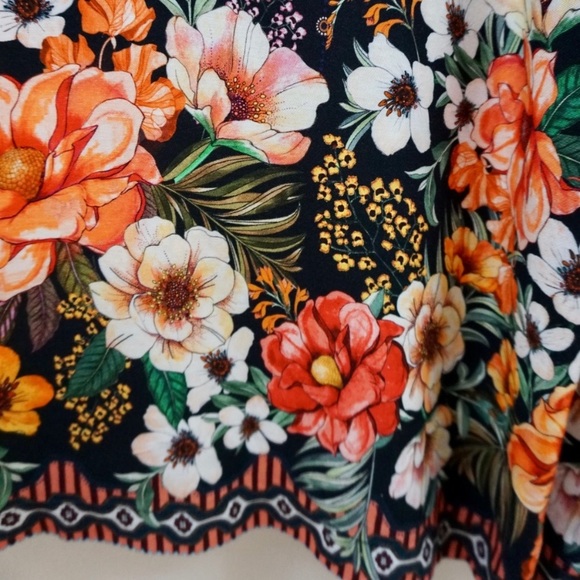 🆕NWT rare Floral Farm Rio Wide Leg Pants - Picture 5 of 8